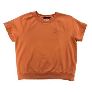 Carhartt Womens LG Relaxed Fit Crewneck Sweatshirt Orange Workwear Utility Gorp